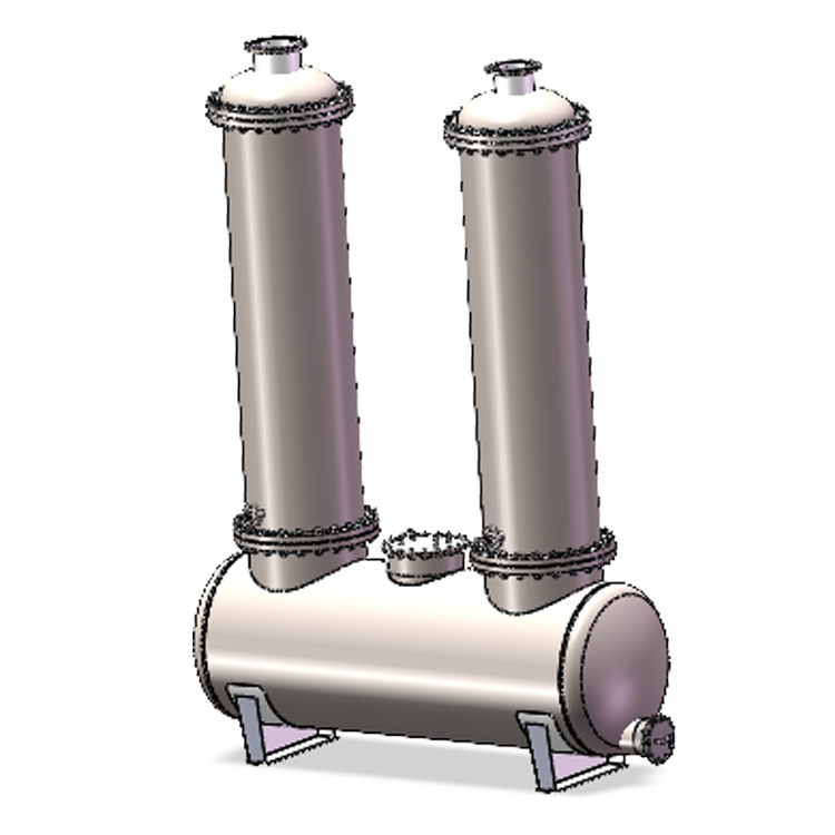 Vertical condenser