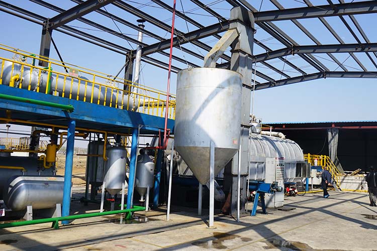 Japanese oil sludge equipment anaerobic pyrolysis without exhaust gas pollution